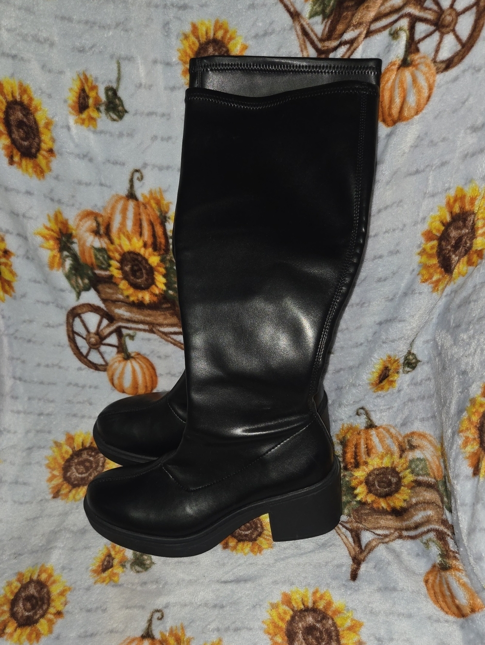 wild fable Black Over-the-Knee Platform Boots
